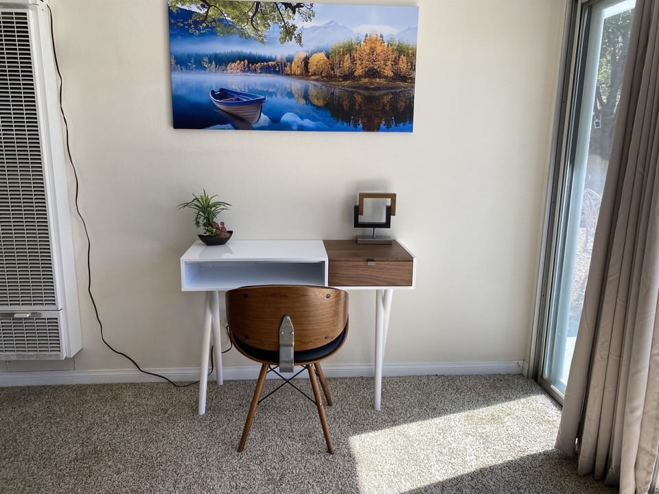 Remote work space.