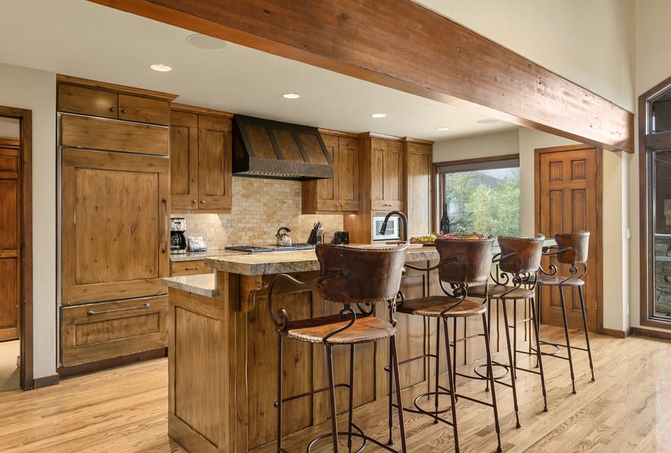 Indoors, Hardwood, Kitchen, Floor, Stained Wood