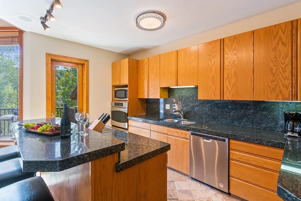 Indoors, Kitchen, Hardwood, Lamp, Sink Faucet