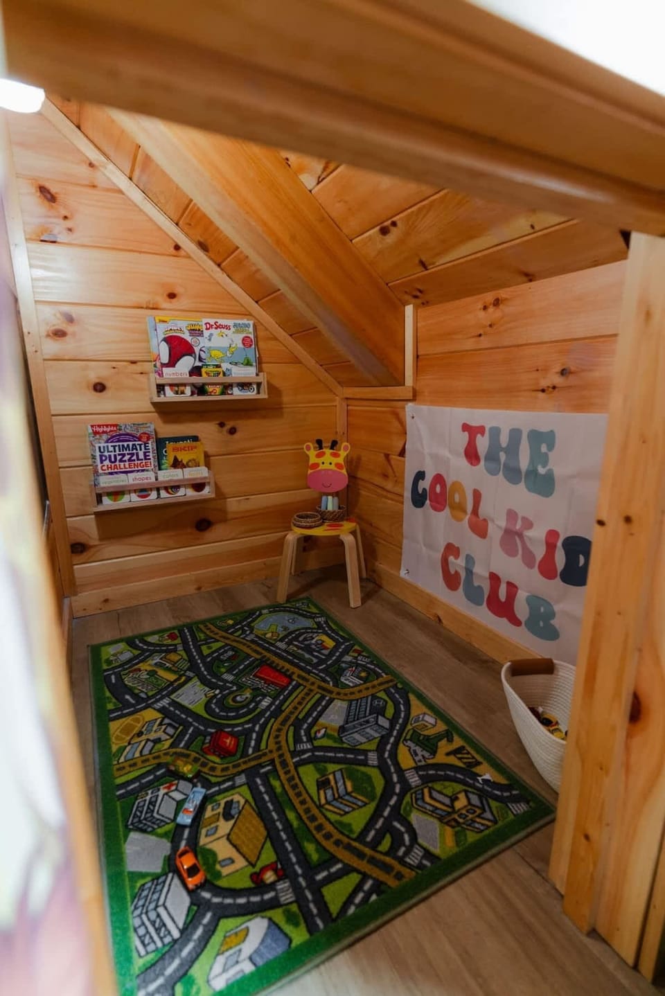 Kids' Clubhouse: A fun hideaway filled with adventure, books, and creativity awaits your little ones!