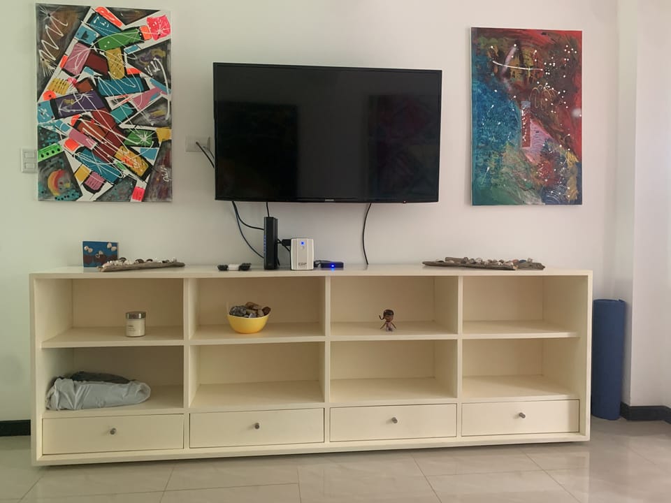 Large TV  Entertainment Area