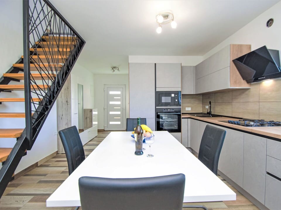 Flooring, Interior Design, Wood, Floor, Furniture, Home, Countertop, Kitchen, Room, Door