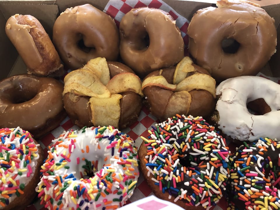 Delicious donuts from Lime Kiln Cafe in Roche Harbor