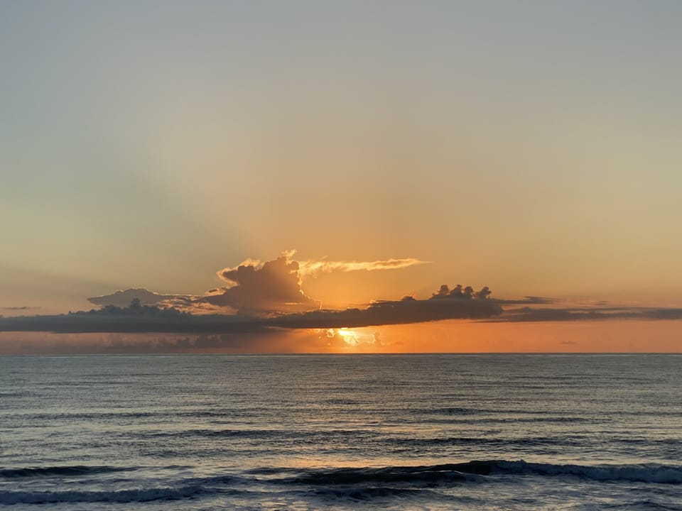 Early risers get to catch these stellar sunrises on the beach ! 