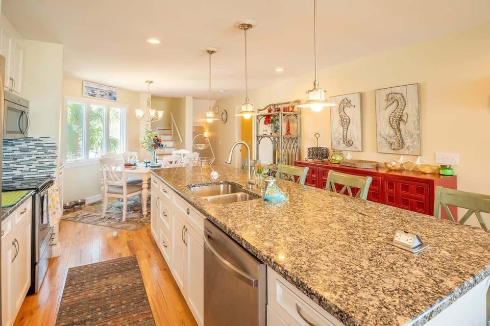 Second Floor Kitchen with Bar Seating