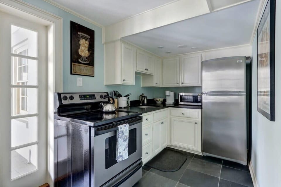 Fully stocked mini kitchen