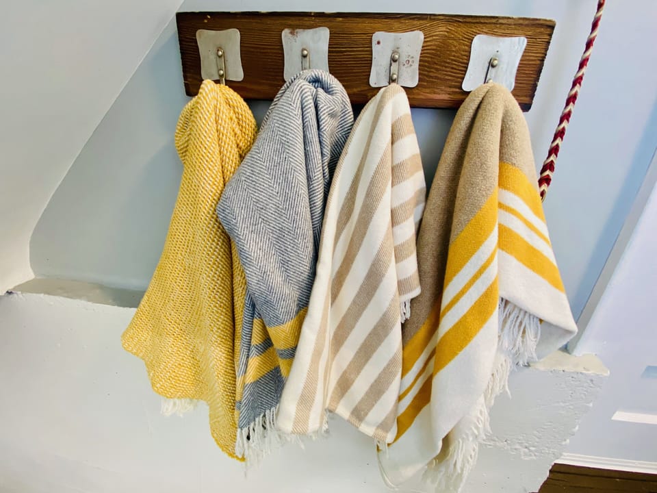 Here are some comfy blankets you can take outside to enjoy. 