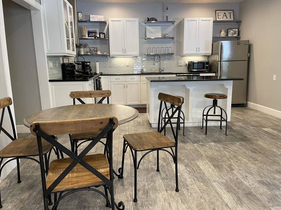 Kitchen and dining area