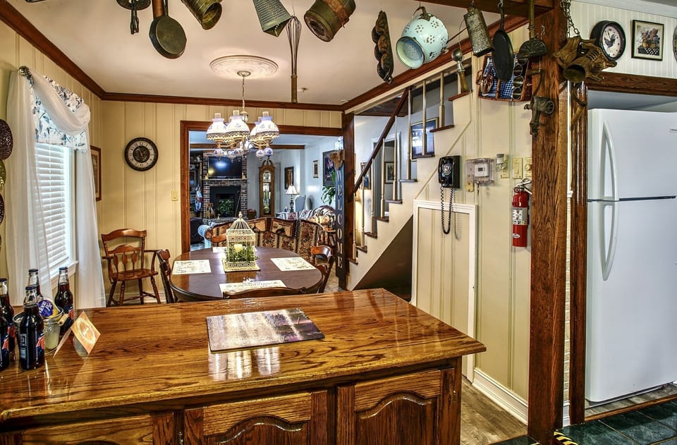 Dining and kitchen area.