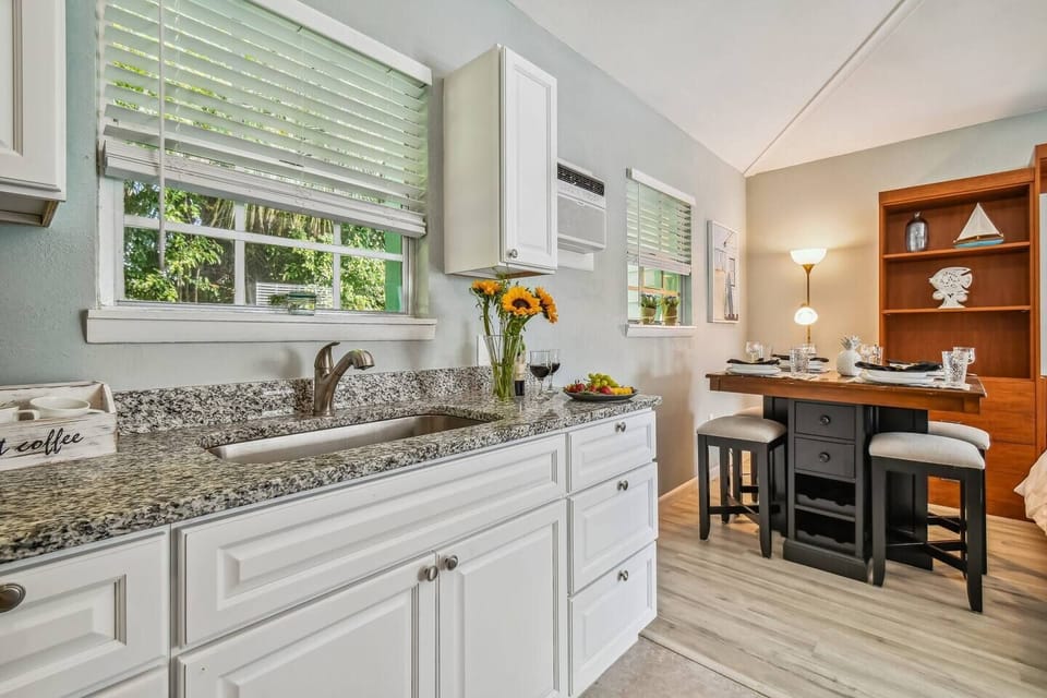 Our beautiful kitchen is equipped with a beautiful sink
