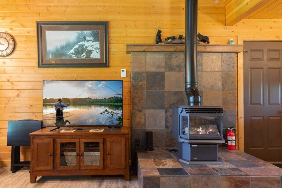 Deer View ~ propane fireplace