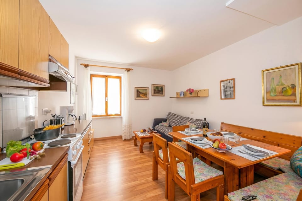 Kitchen and dining area