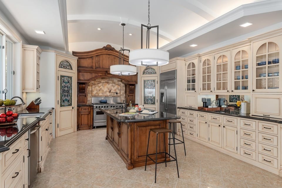 Large kitchen view