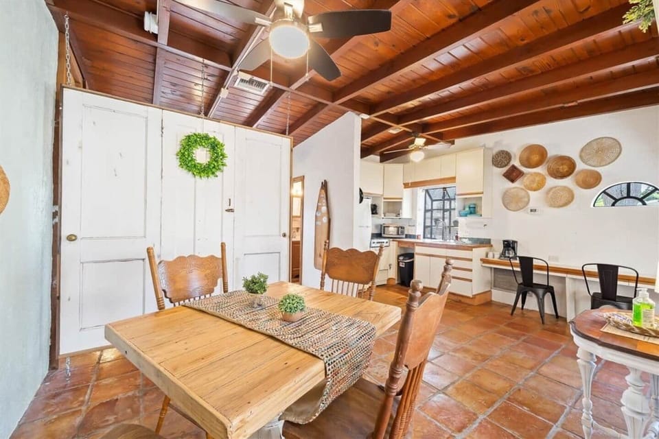 Your kitchen and dining area.