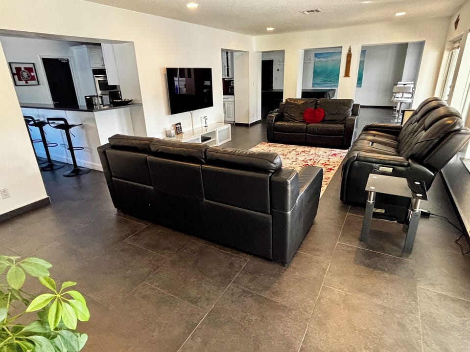 Open plan layout.