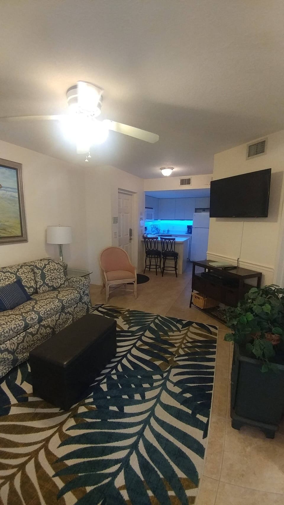 Comfy, with a beach view, and steps to the boardwalk