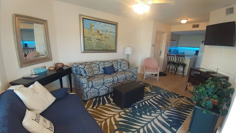 The living area helps you feel at home!