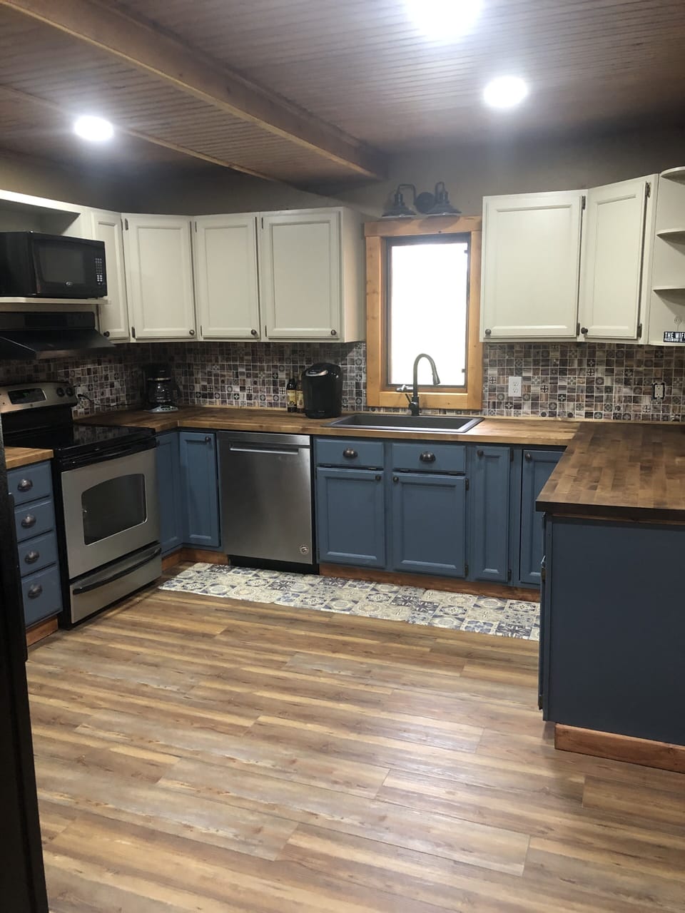Wide enough for several cooks.