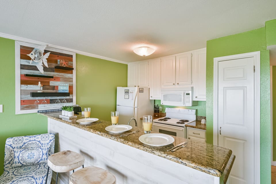 If you choose to dine in for morning, lunch or dinner there is plenty of space at the counter to enjoy your meal