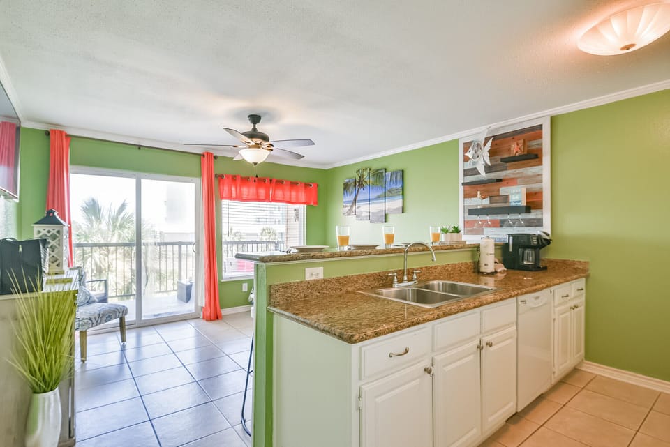 A colorful and welcoming condo awaits for you to start your vacation enjoyment