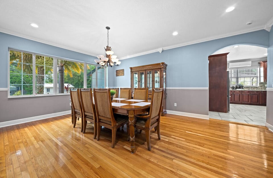 Our spacious dining area is perfect for any occasion.