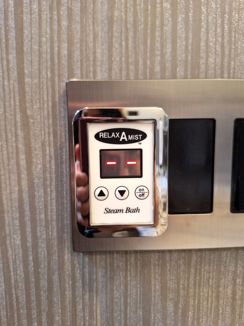 Steam shower control