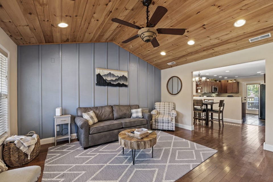 Living Room with Sleeper Sofa.  Open concept living.