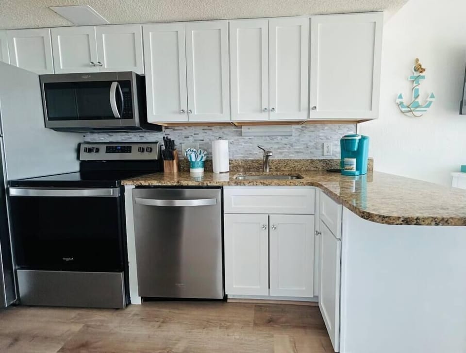 Fully stocked kitchen