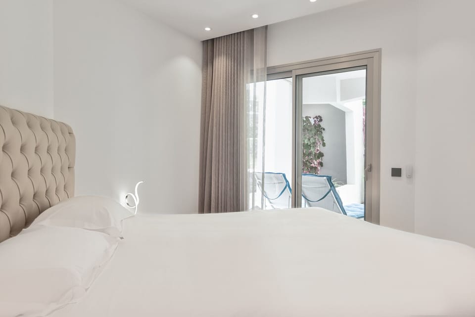 Large bedroom with queen-size bed