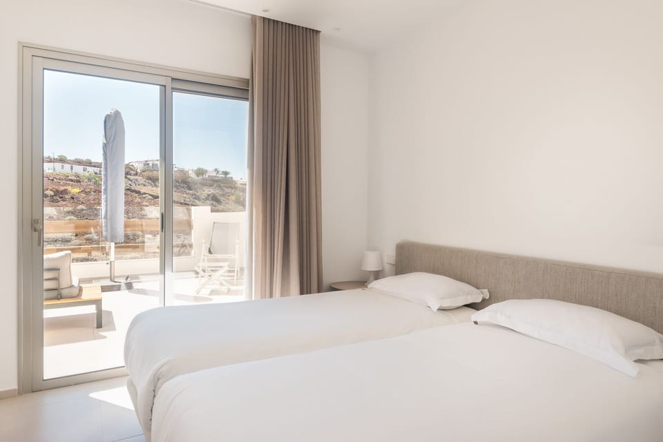 Spacious bedroom with terrace