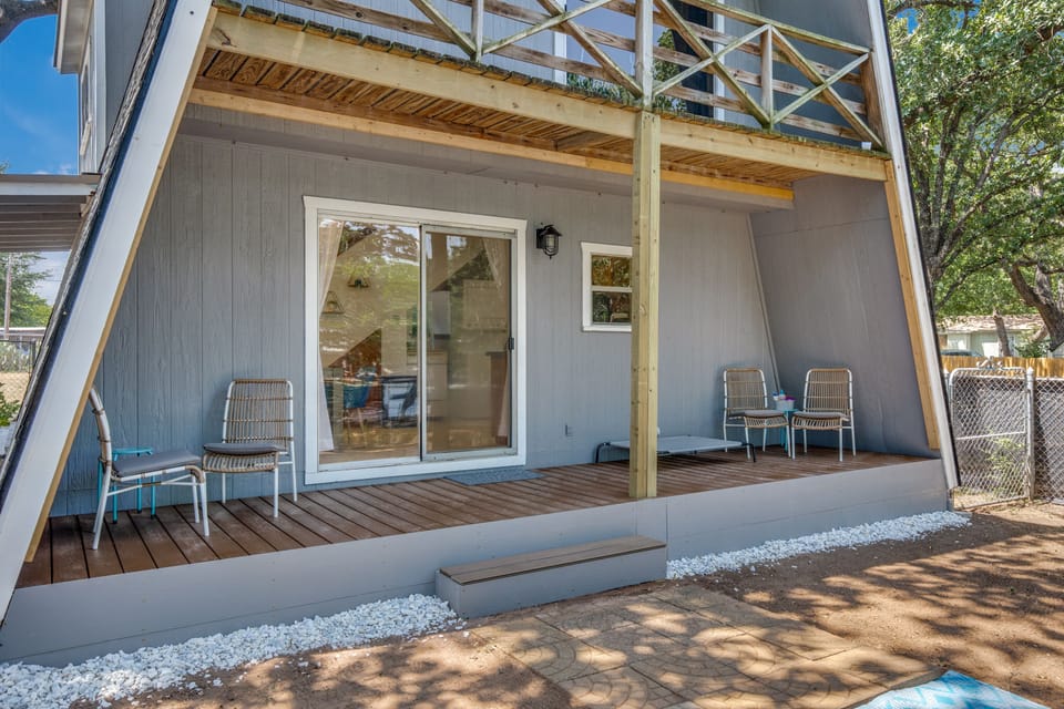 Relax on our new shaded patio
