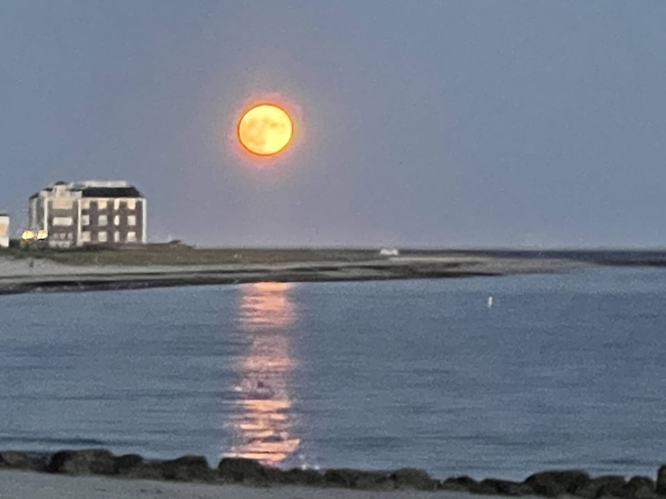 Blood Orange Moon over Wychemere Harbor 