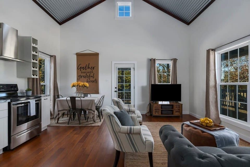 Kitchen and living room space