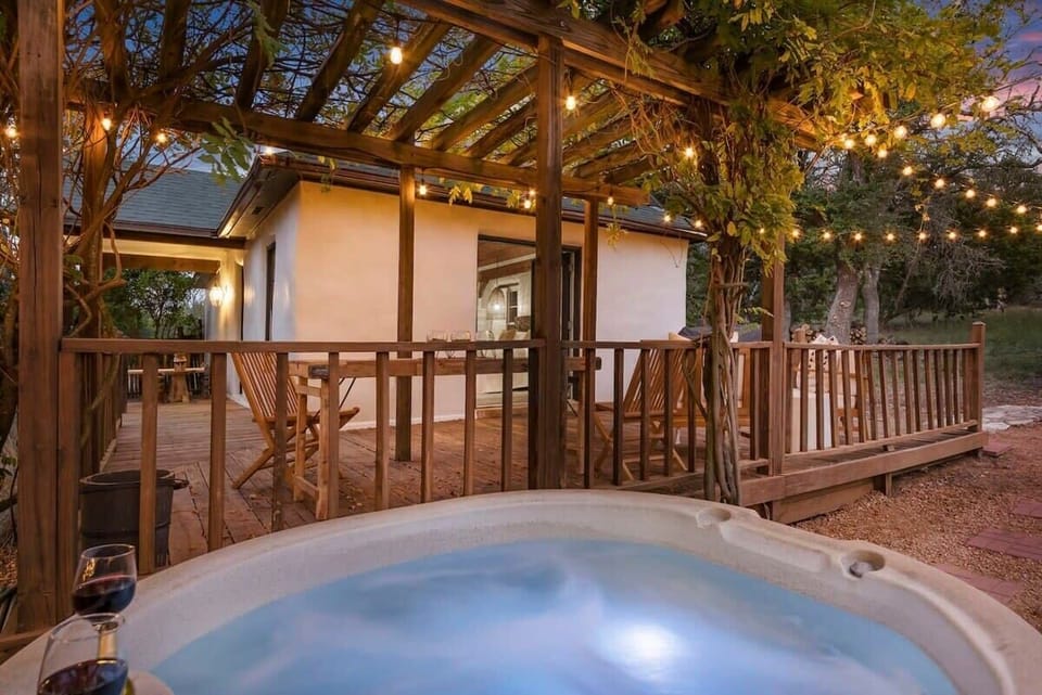 Private hot tub