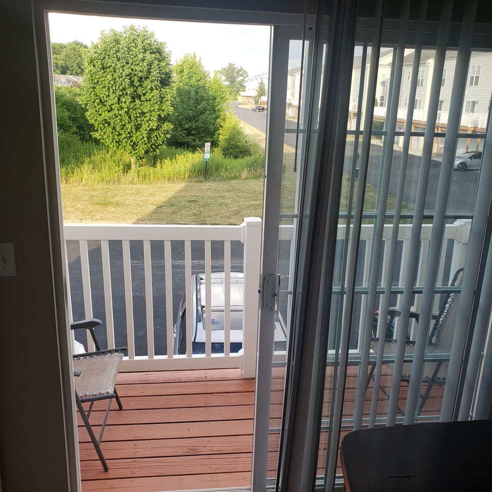 Balcony View from Eat in kitchen.