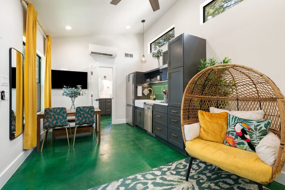 The Lazy Lavender Artsy Cabin Kitchen