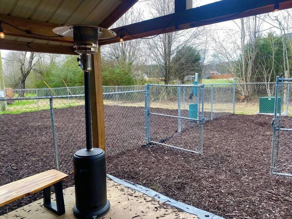 Our Bark Park is well-kept with water, extra leashes, and treats!