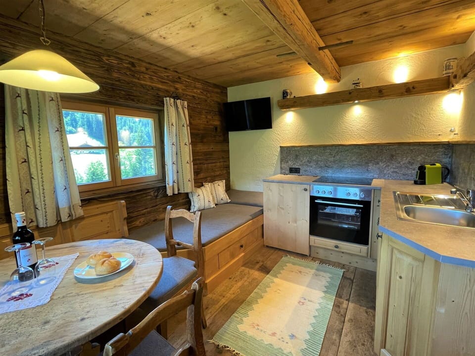 Cabinetry, Furniture, Kitchen Sink, Countertop, Table, Sink, Window, Azure, Wood, Kitchen