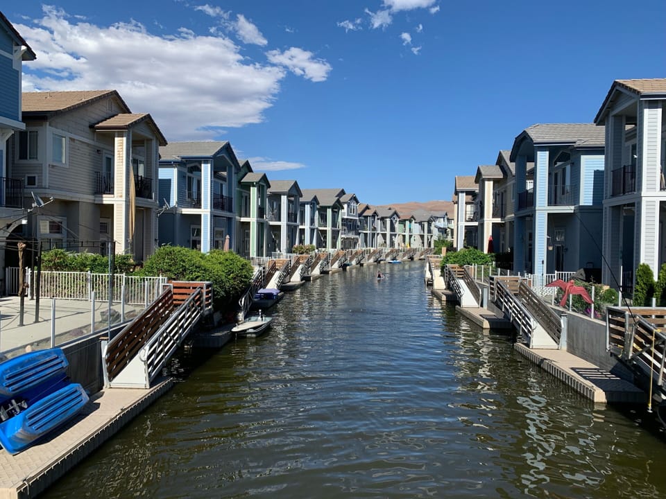 Water way behind the house
