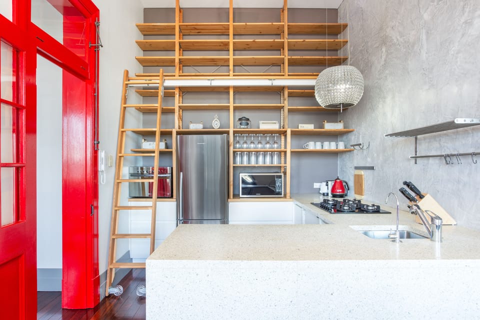 Kitchen - very cool! But with all those wonderful restaurants - who'd cook?