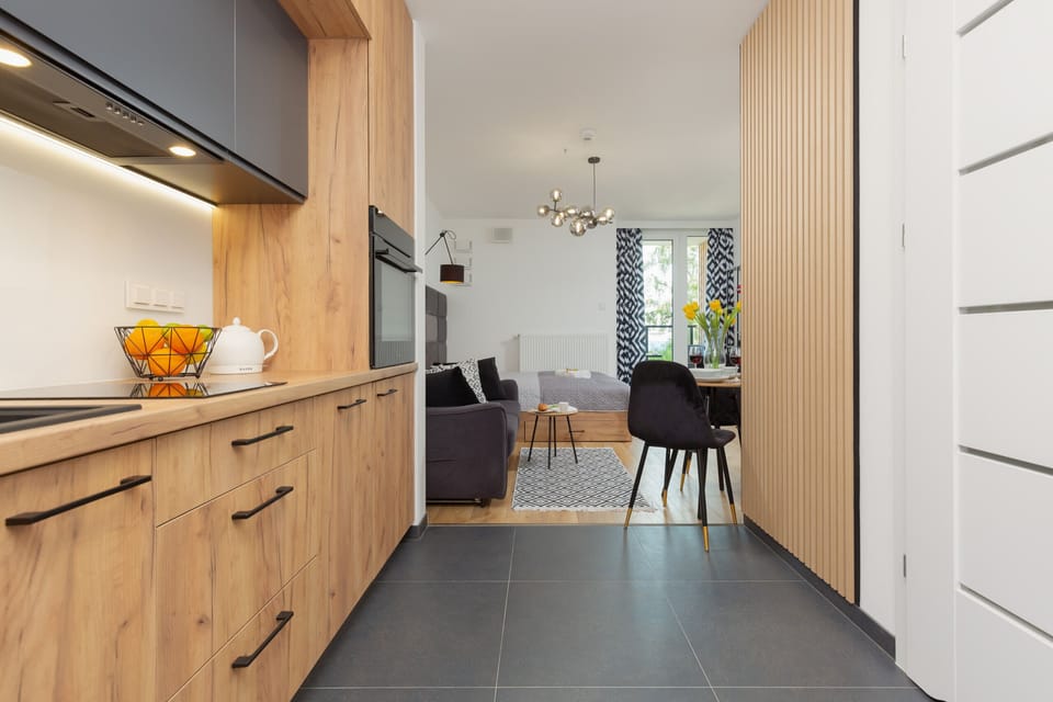 A functionally designed kitchenette with high-quality appliances that will allow you to prepare home-cooked meals.