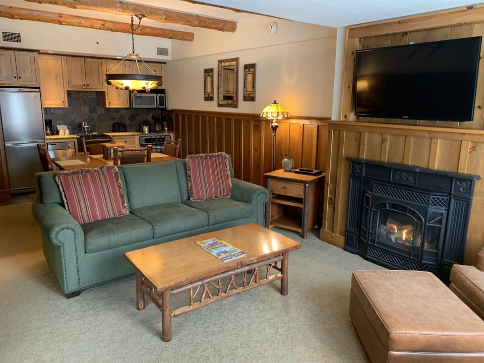 View from Living Room into dining area and kitchen.