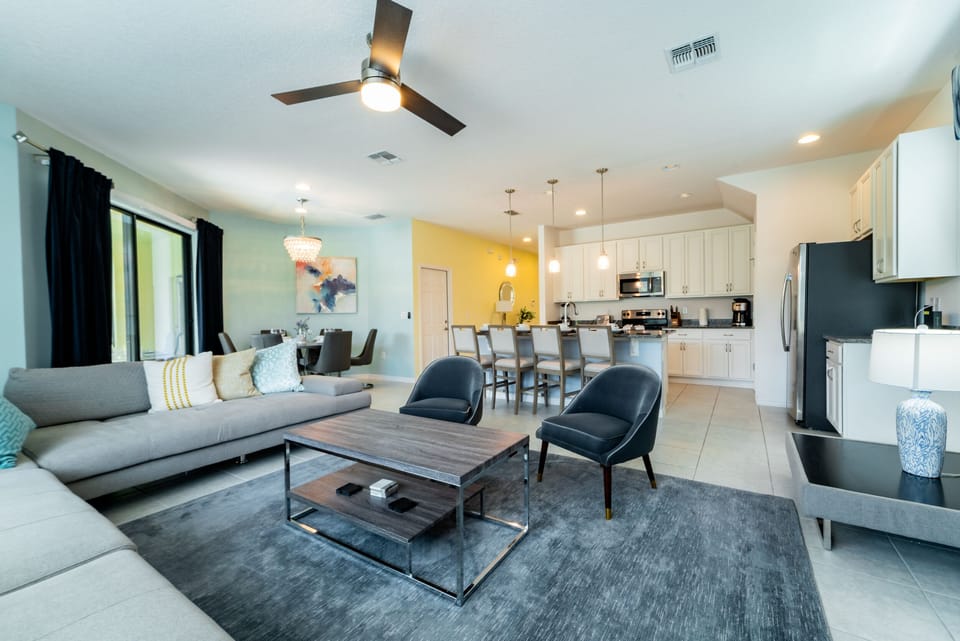 wide open spaces showing the living room