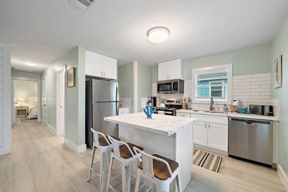 Whip up delicious meals in this charming kitchen