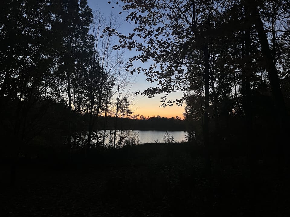 Sunrise from the deck of the Eagle's Nest.