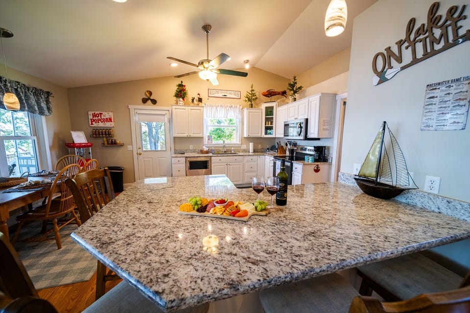 Kitchen with popcorn bar!