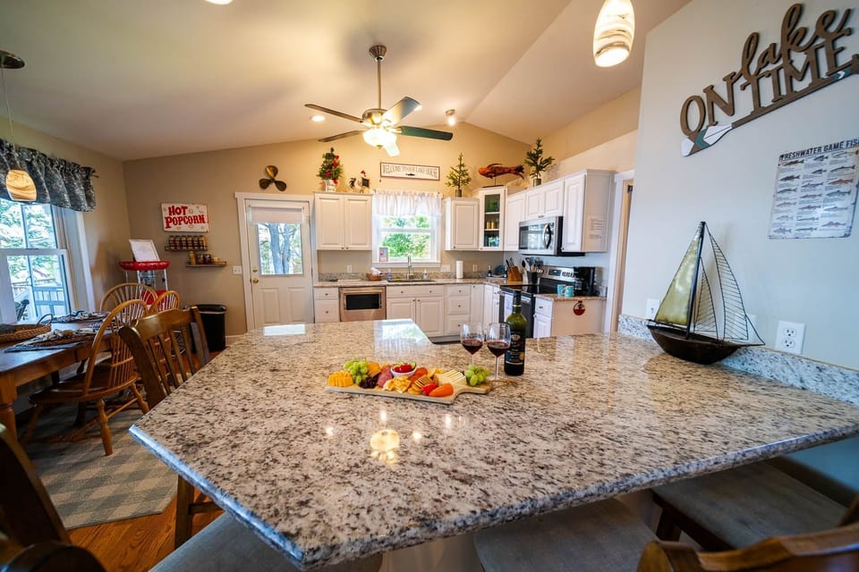 Kitchen with popcorn bar!