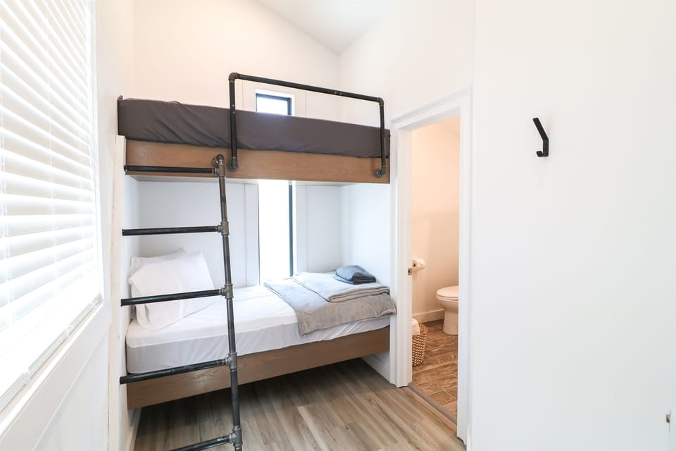 Twin bunk beds for the kiddos!