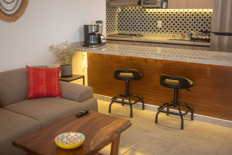 Completely furnished and equipped two bedroom apartment.