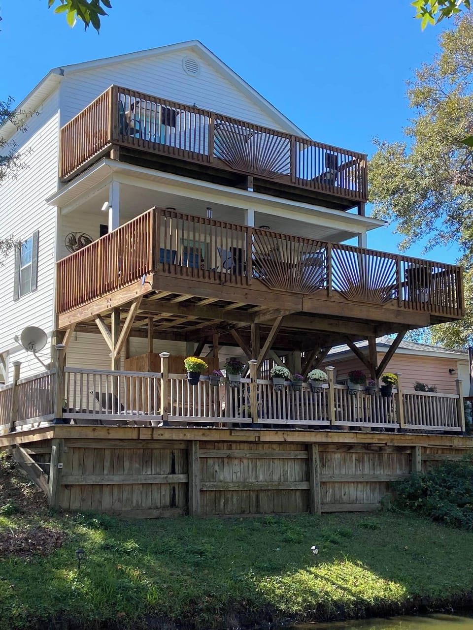 Triple decks provide amazing outdoor living space 